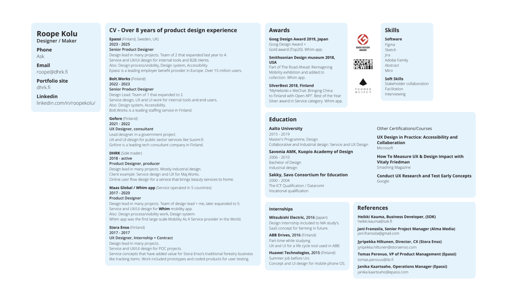 CV preview